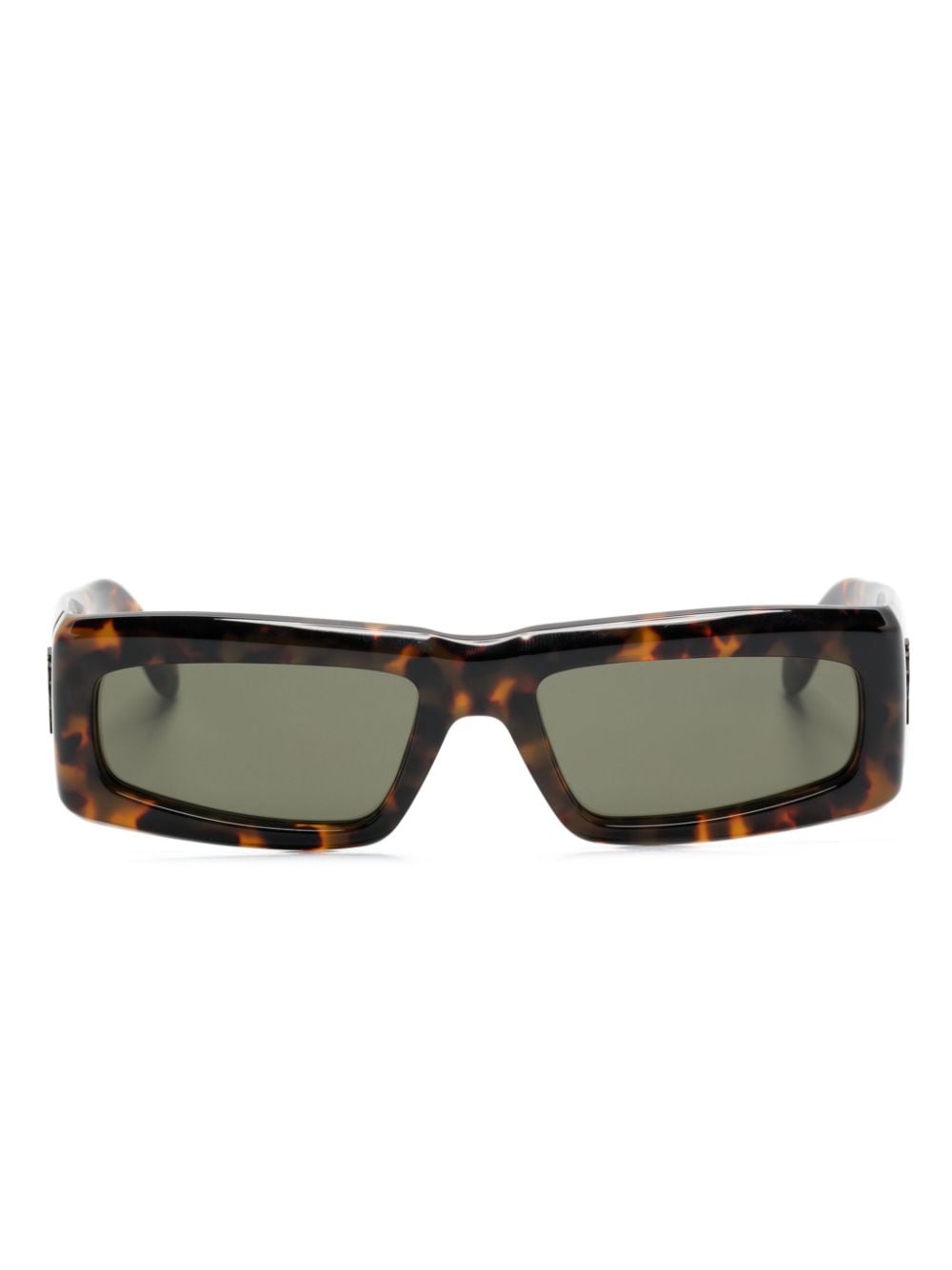 Palm Angels Eyewear Yreka rectangle-frame sunglasses - Brown von Palm Angels Eyewear