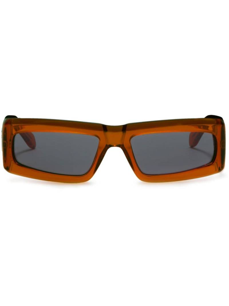 Palm Angels Eyewear Yreka rectangle-frame sunglasses - Orange von Palm Angels Eyewear