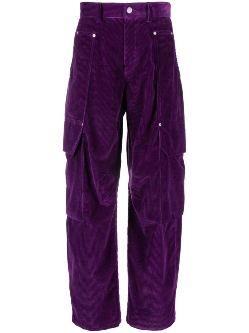 Palm Angels corduroy cargo trousers - Purple von Palm Angels