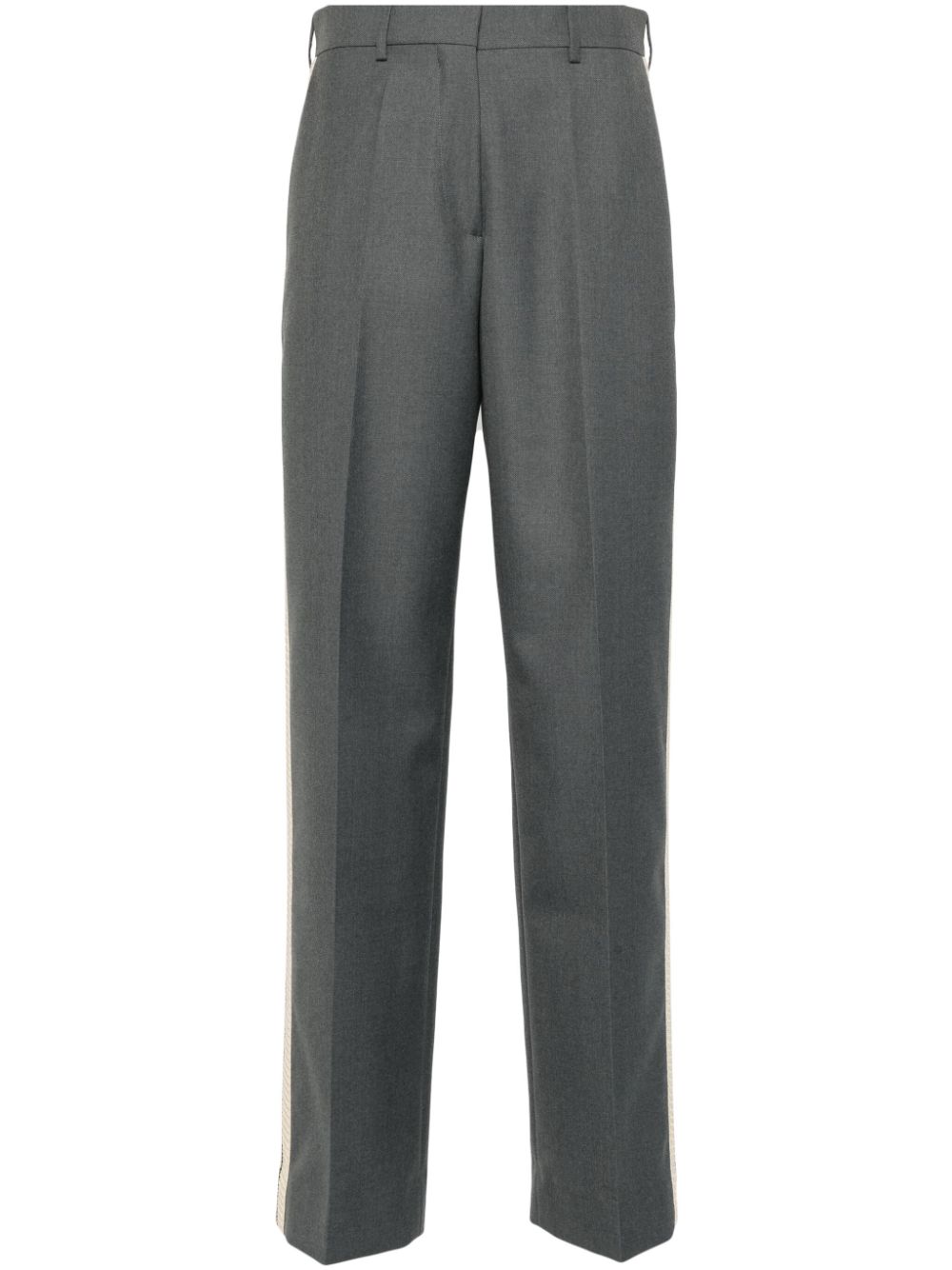 Palm Angels crochet-knit panel trousers - Grey von Palm Angels