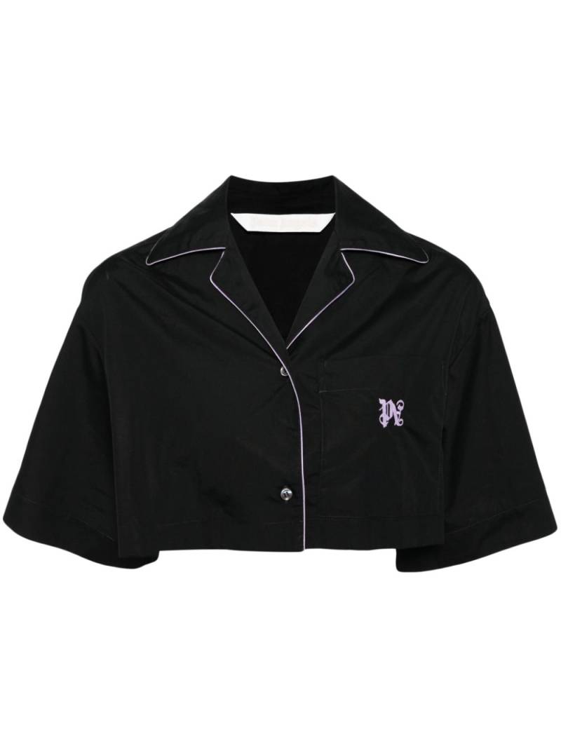 Palm Angels cropped shirt - Black von Palm Angels