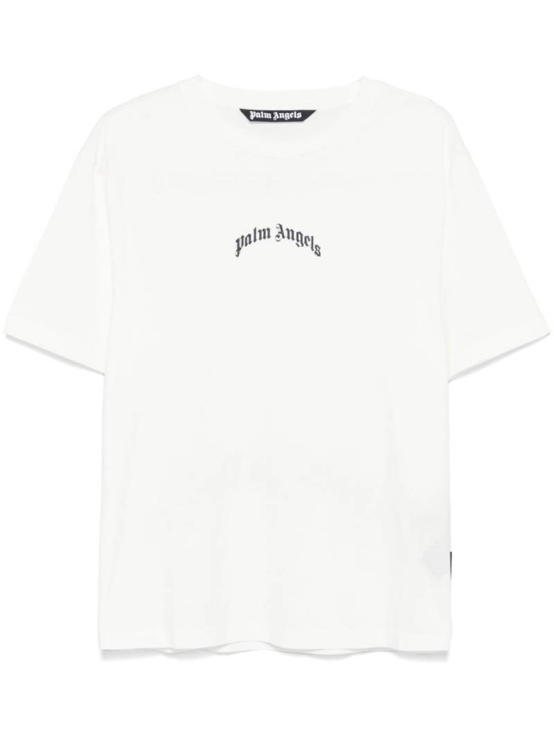 Palm Angels curved-logo T-shirt - White von Palm Angels