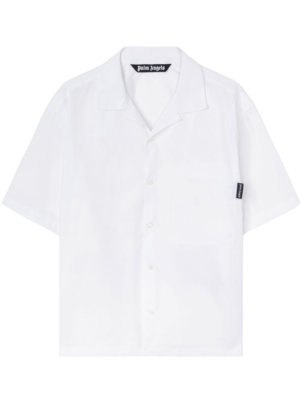 Palm Angels curved-logo classic shirt - White von Palm Angels