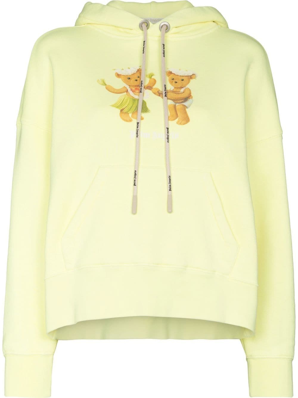 Palm Angels dancing-bears print oversized hoodie - Yellow von Palm Angels
