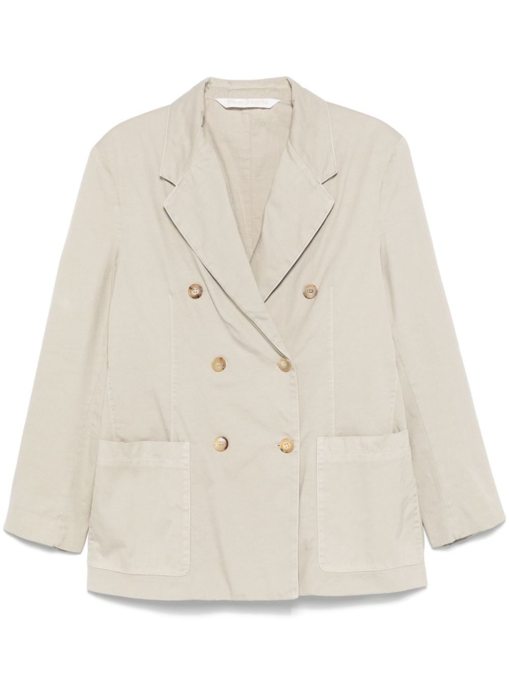 Palm Angels double-breasted blazer - Neutrals von Palm Angels