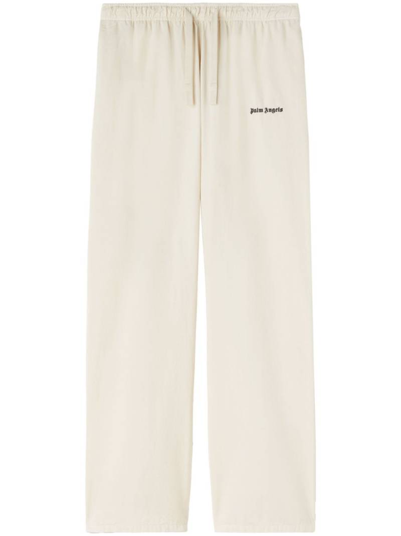 Palm Angels embroidered-logo track pants - Neutrals von Palm Angels