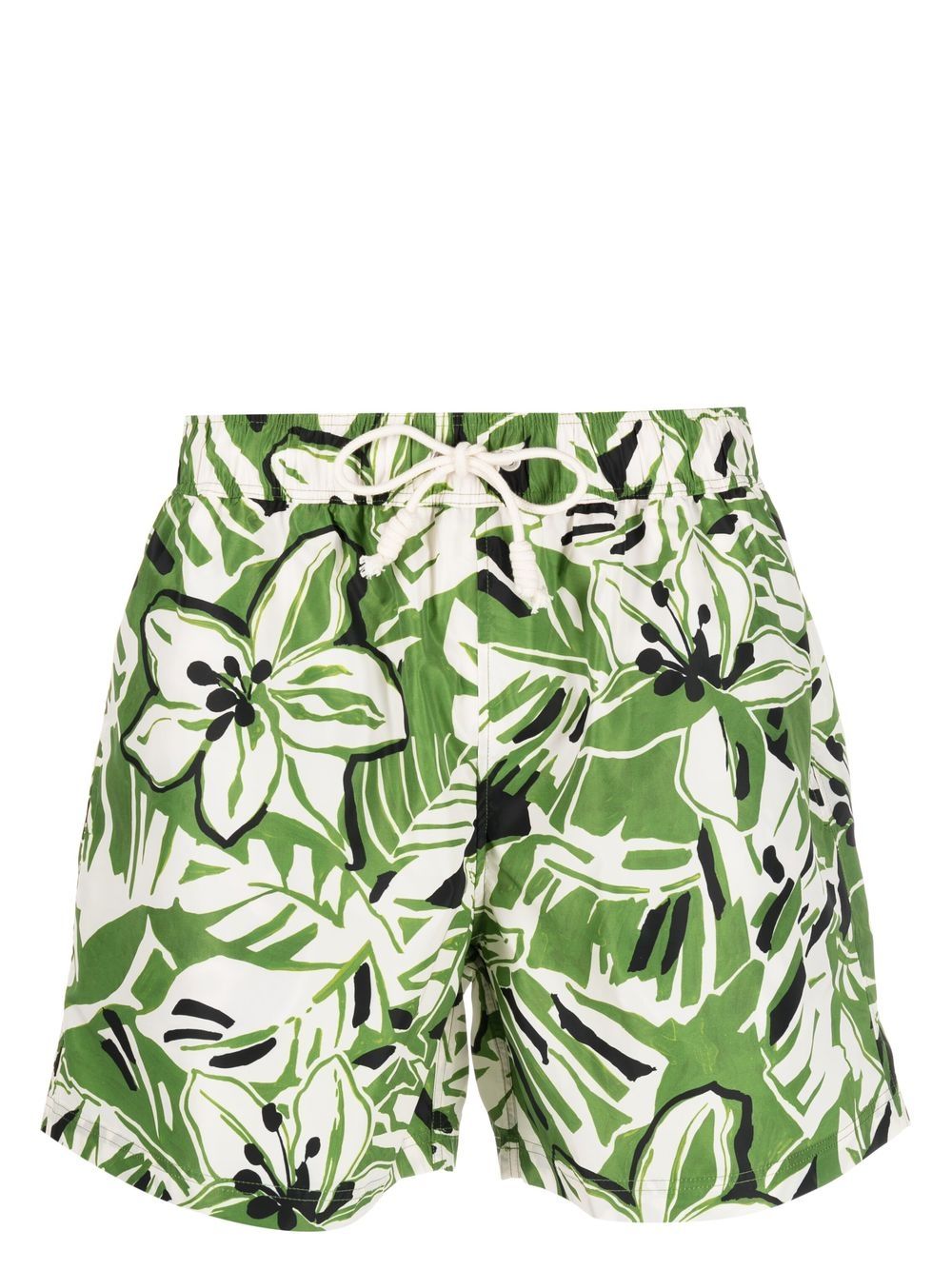 Palm Angels floral-print drawstring swim shorts - Green von Palm Angels