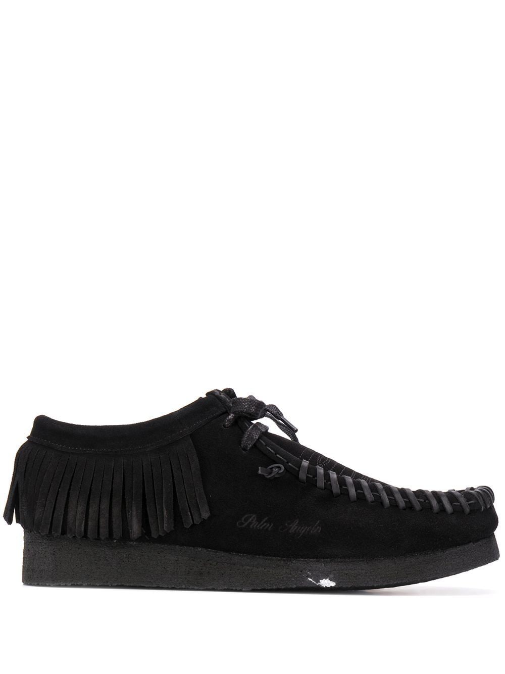 Palm Angels fringed lace-up shoes - Black von Palm Angels