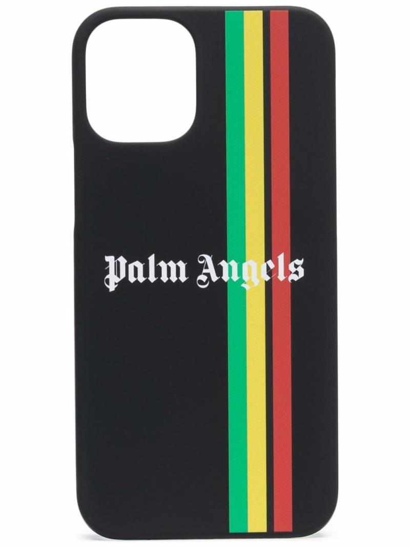 Palm Angels iPhone 12 mini striped case - Black von Palm Angels