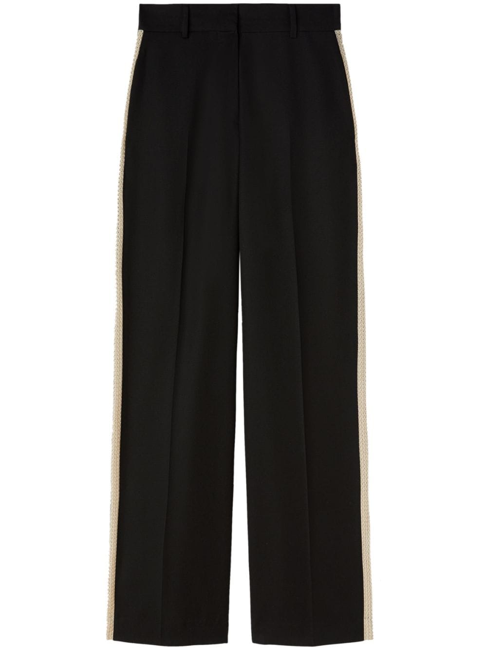 Palm Angels knit-tape straight trousers - Black von Palm Angels