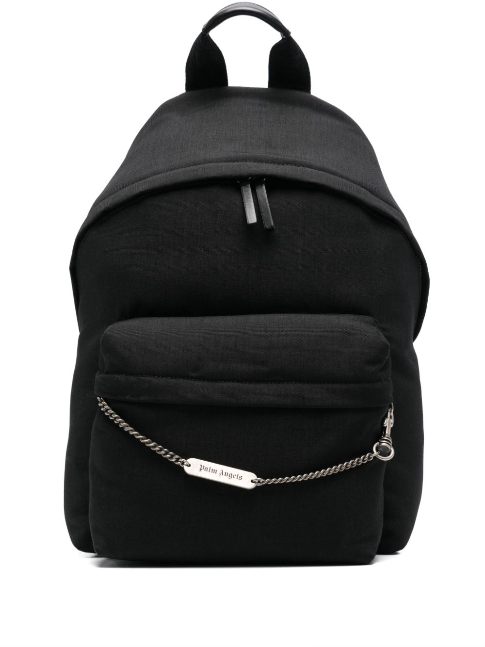 Palm Angels logo-chain backpack - Black von Palm Angels