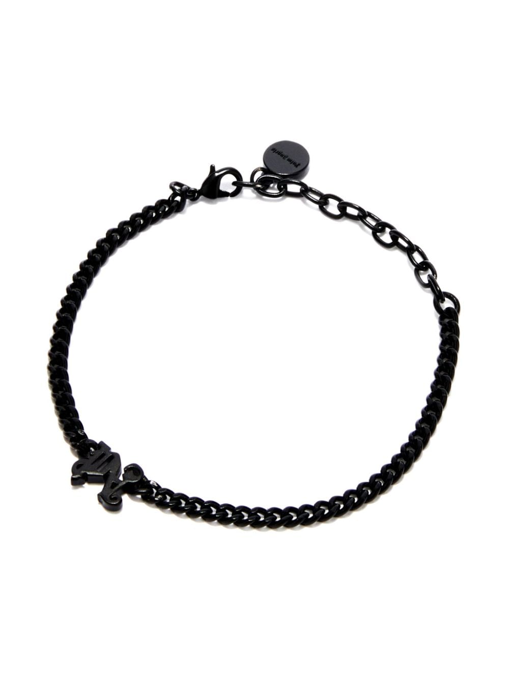 Palm Angels logo-charm chain bracelet - Black von Palm Angels