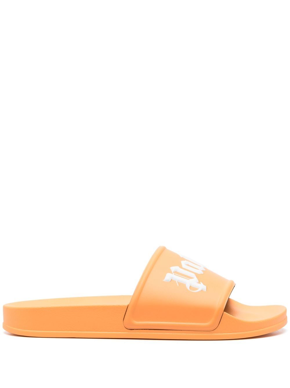 Palm Angels logo-embossed slides - Orange von Palm Angels