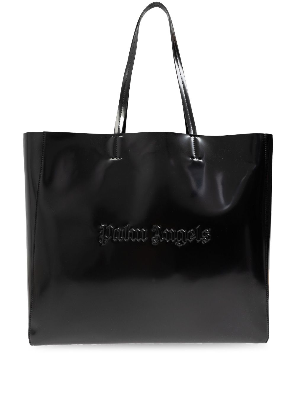 Palm Angels logo-embossed tote bag - Black von Palm Angels