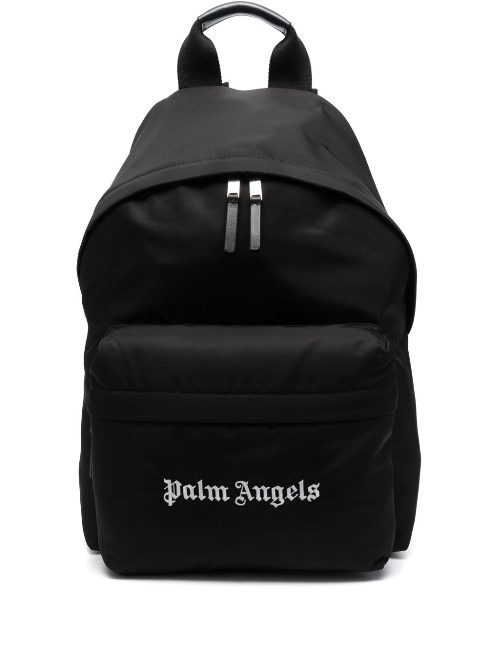 Palm Angels logo-embroidered backpack - Black von Palm Angels
