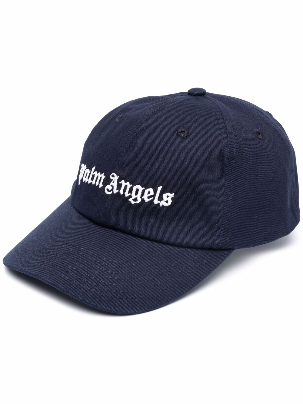 Palm Angels logo-embroidered baseball cap - Blue von Palm Angels