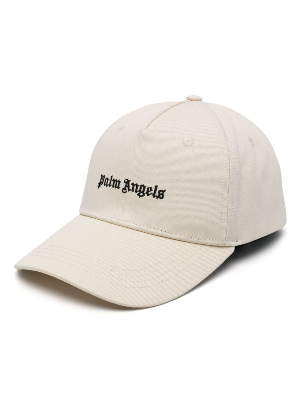 Palm Angels logo-embroidered cotton cap - Neutrals von Palm Angels