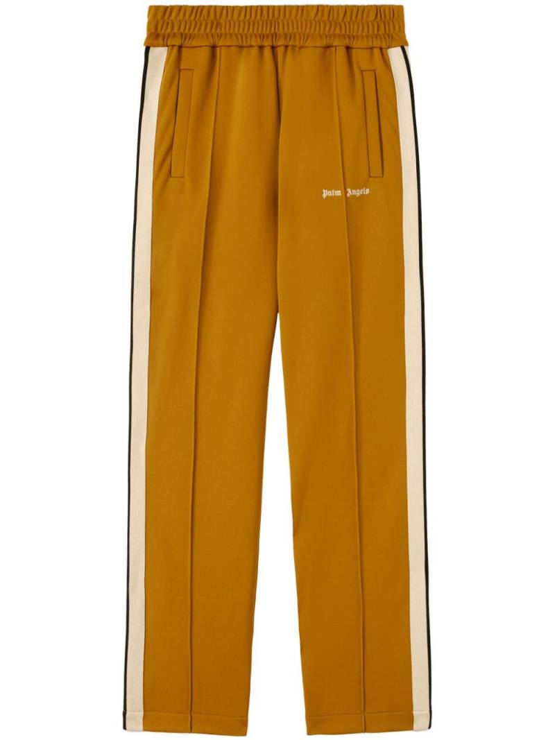 Palm Angels logo-embroidered track pants - Yellow von Palm Angels