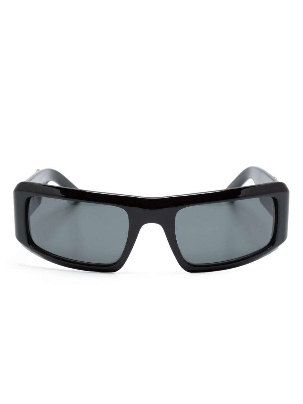 Palm Angels Eyewear logo-plaque rectangle-frame sunglasses - Black von Palm Angels Eyewear