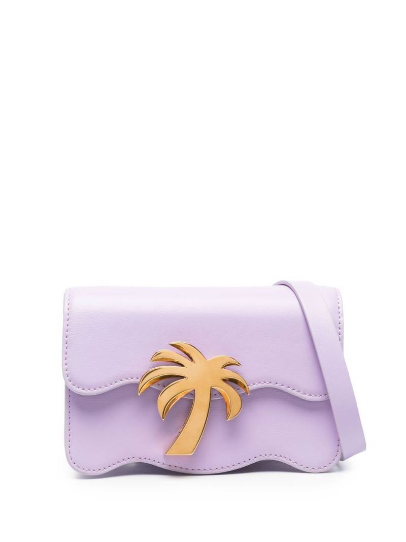 Palm Angels logo-plaque shoulder bag - Purple von Palm Angels