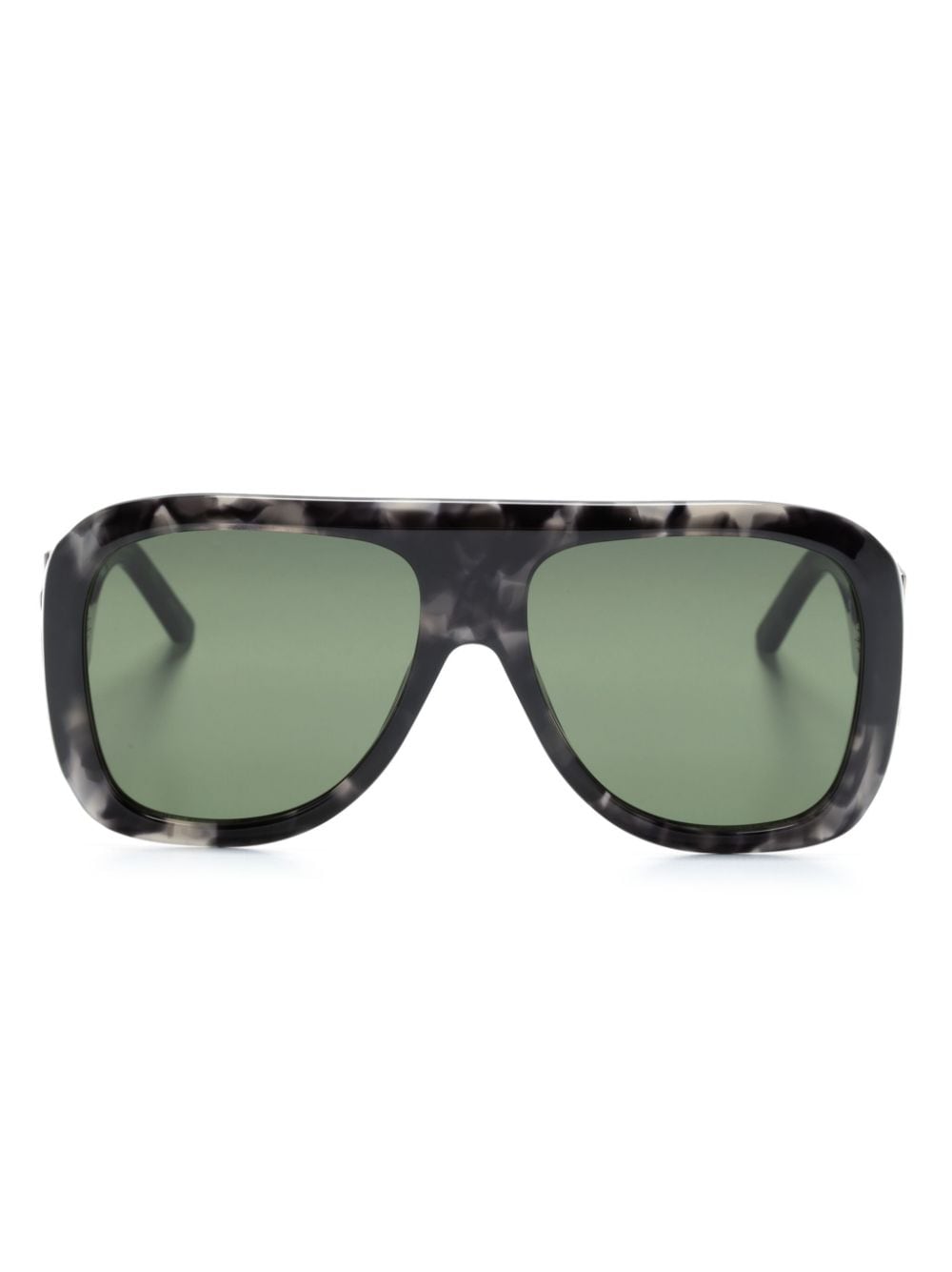 Palm Angels Eyewear logo-plaque tortoiseshell sunglasses - Black von Palm Angels Eyewear