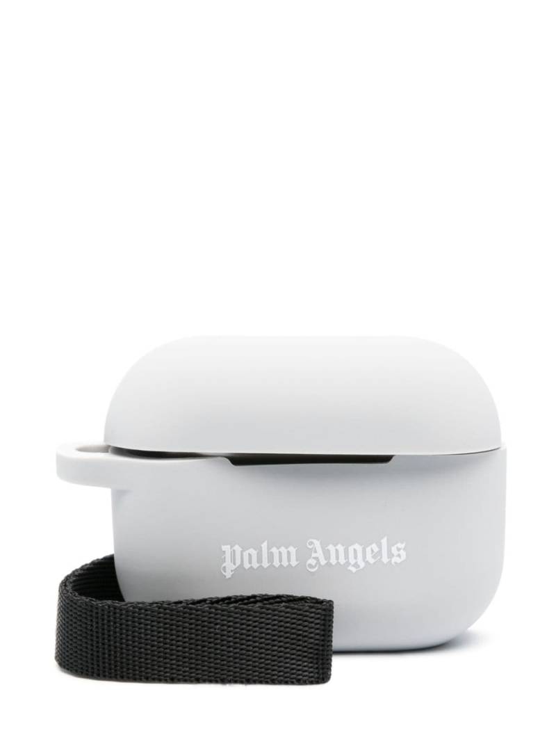 Palm Angels logo-print AirPods Pro case - Grey von Palm Angels