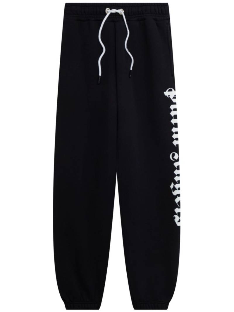 Palm Angels logo-print drawstring sweatpants - Black von Palm Angels