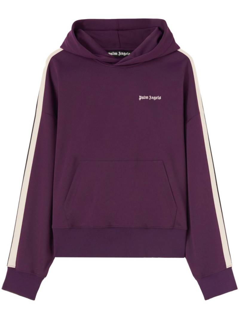 Palm Angels logo-print hoodie - Purple von Palm Angels