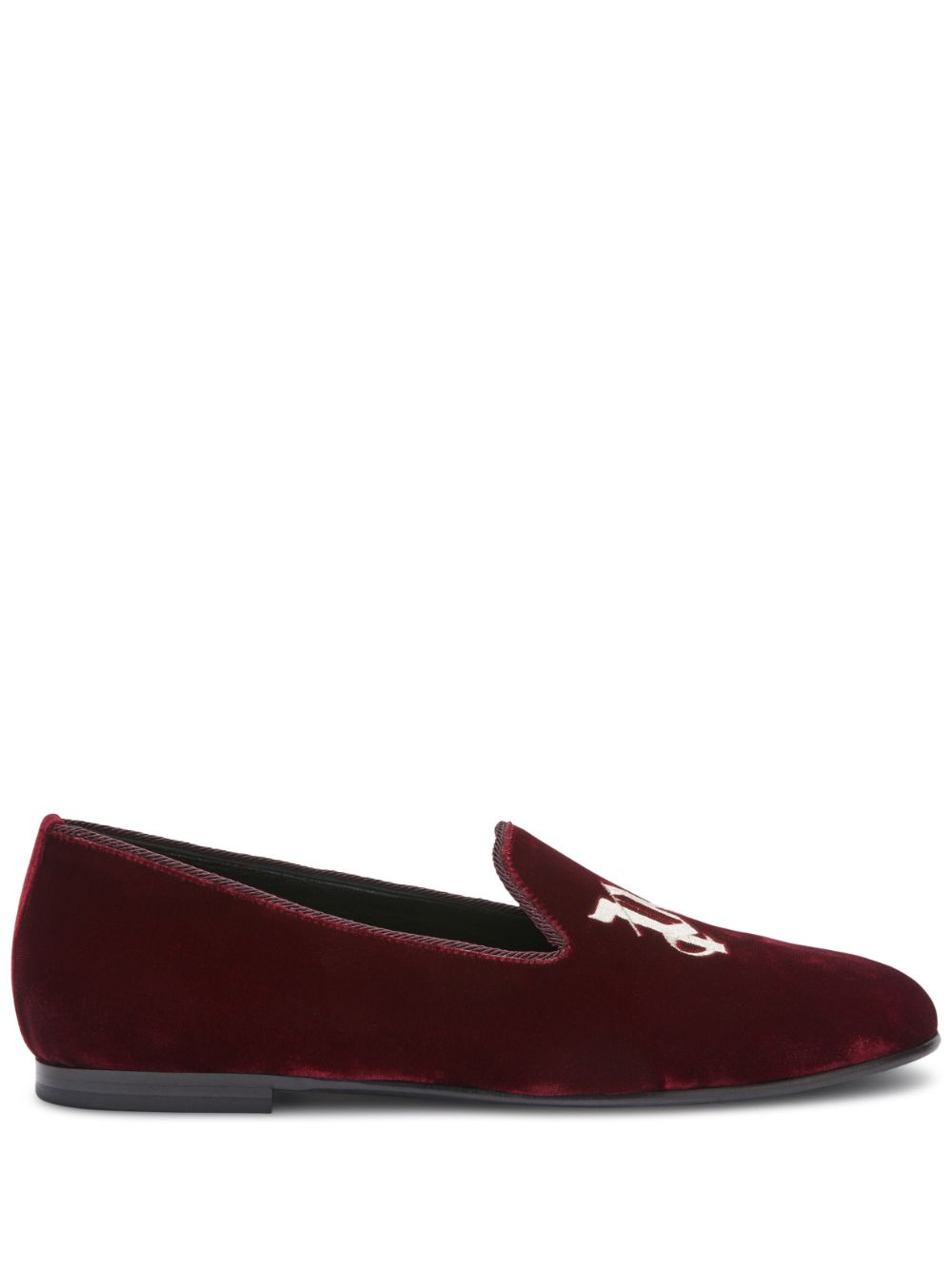 Palm Angels logo-print loafers - Red von Palm Angels