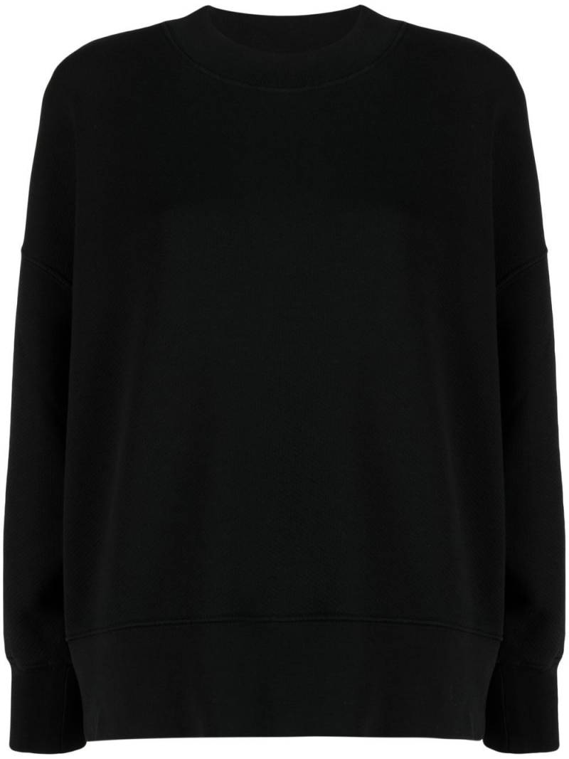 Palm Angels logo-print long-sleeve top - Black von Palm Angels