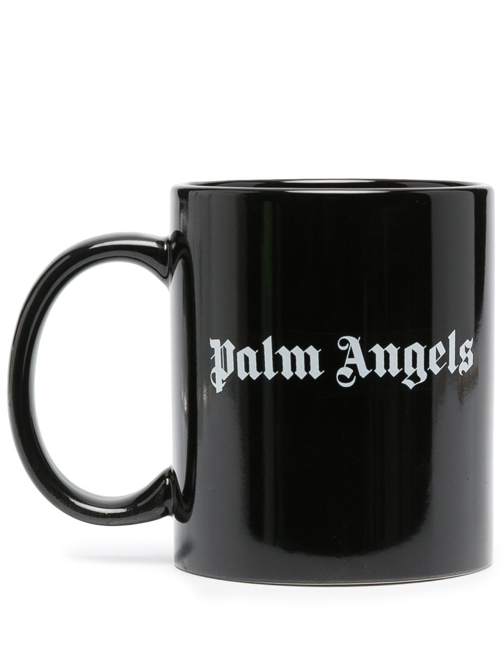 Palm Angels logo-print porcelain mug - Black von Palm Angels