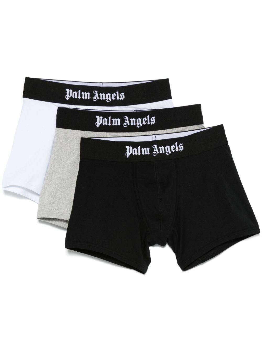 Palm Angels logo-waistband boxers (set of three) - Black von Palm Angels