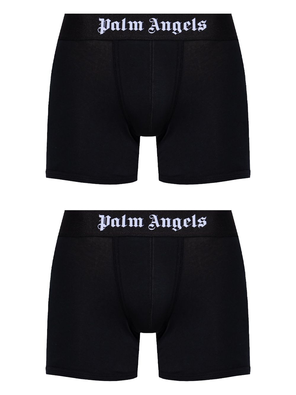 Palm Angels logo-waistband boxers (set of two) - Black von Palm Angels