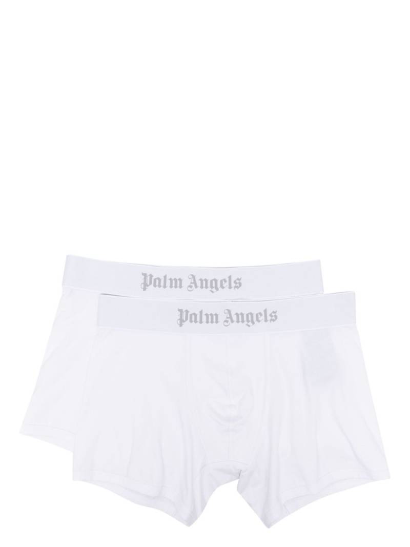 Palm Angels logo-waistband boxers (set of two) - White von Palm Angels