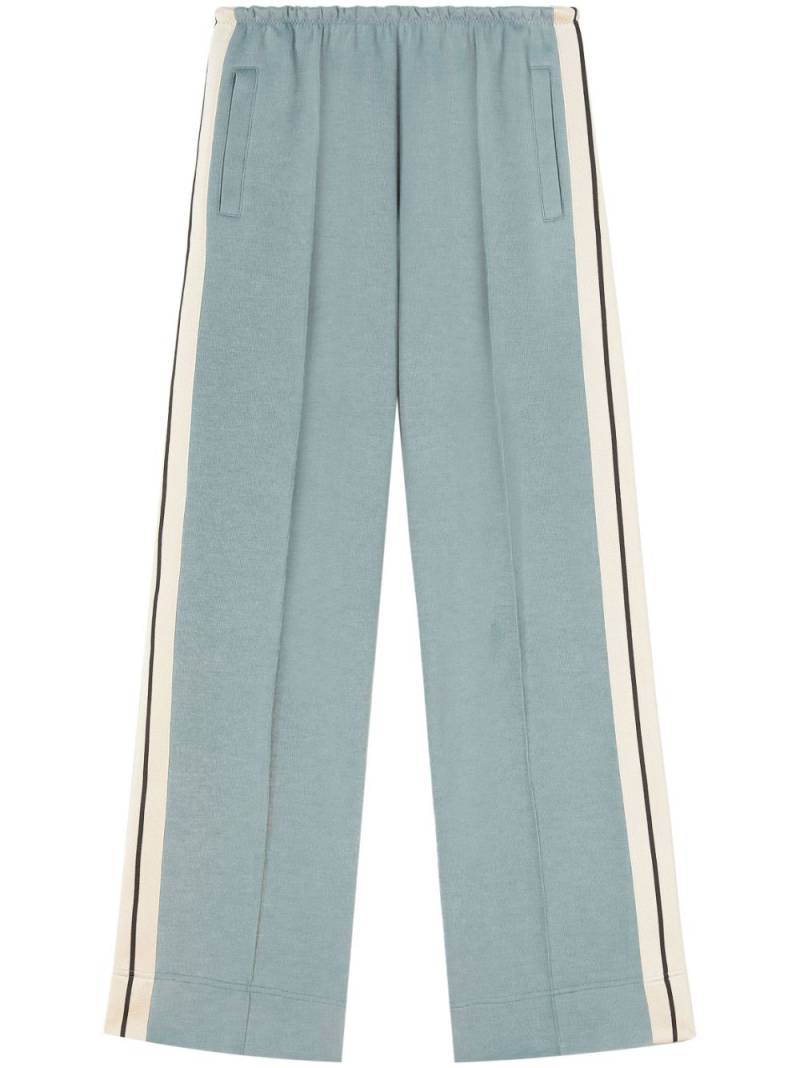 Palm Angels loose-fit cotton track pants - Blue von Palm Angels