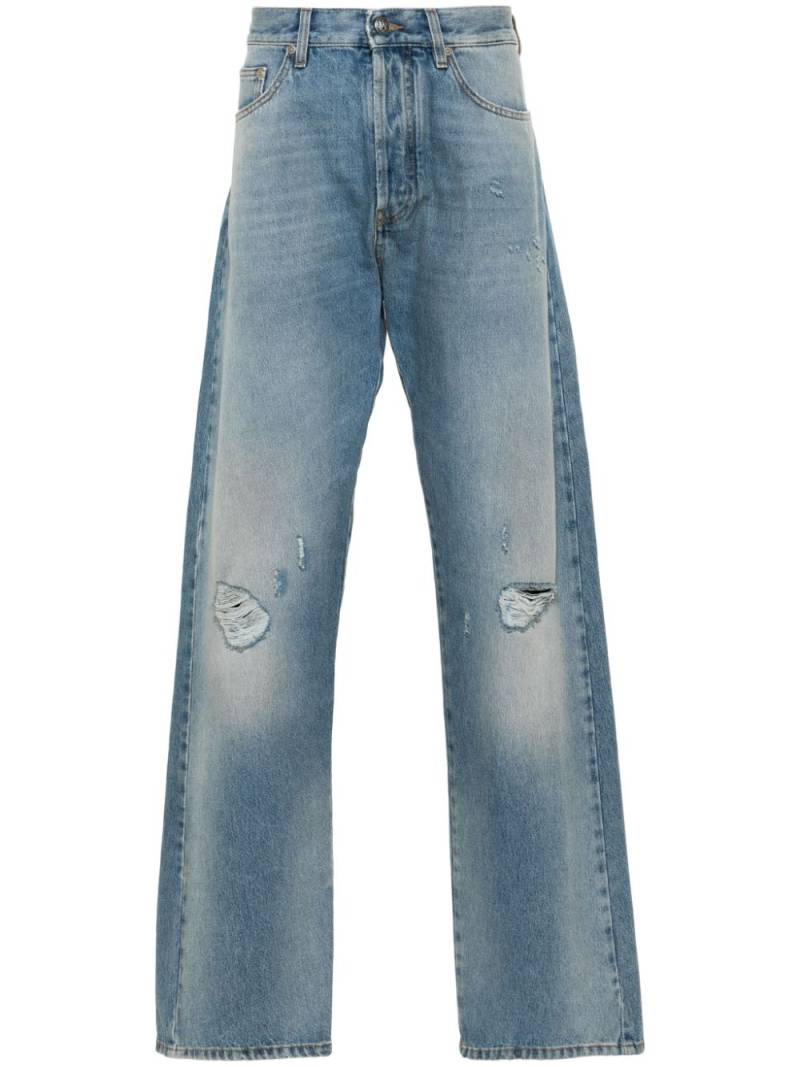 Palm Angels mid-rise straight-leg jeans - Blue von Palm Angels