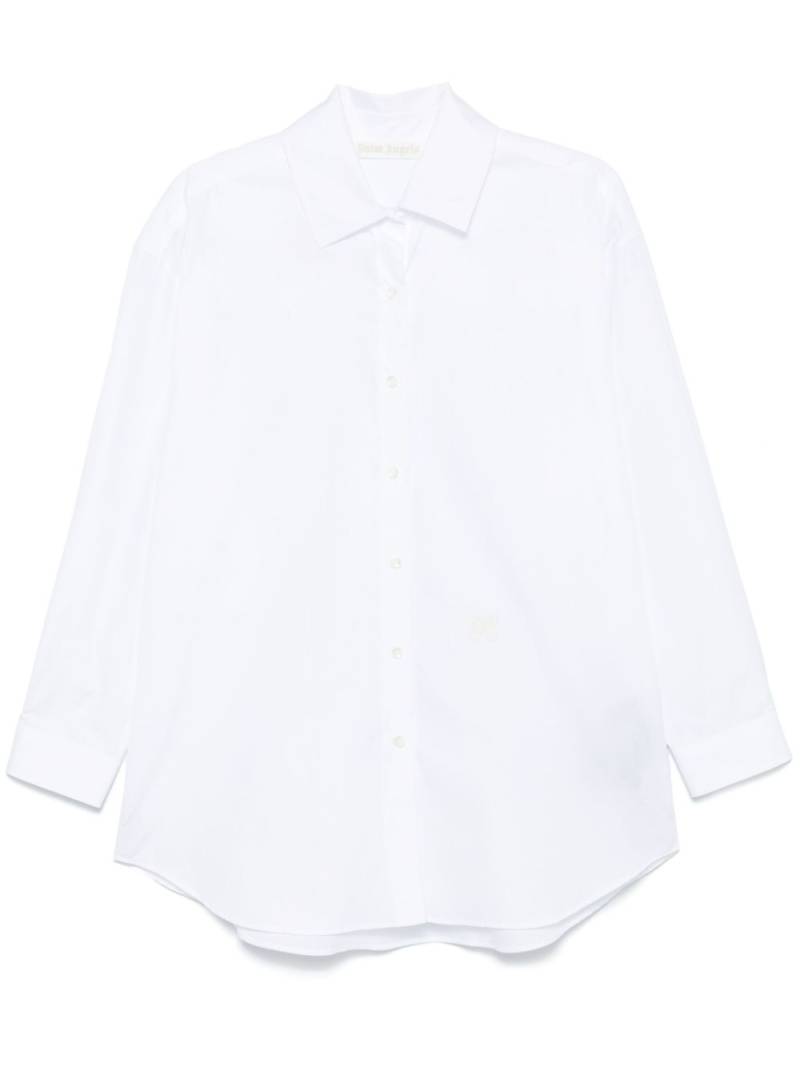 Palm Angels monogram-embroidered shirt - White von Palm Angels