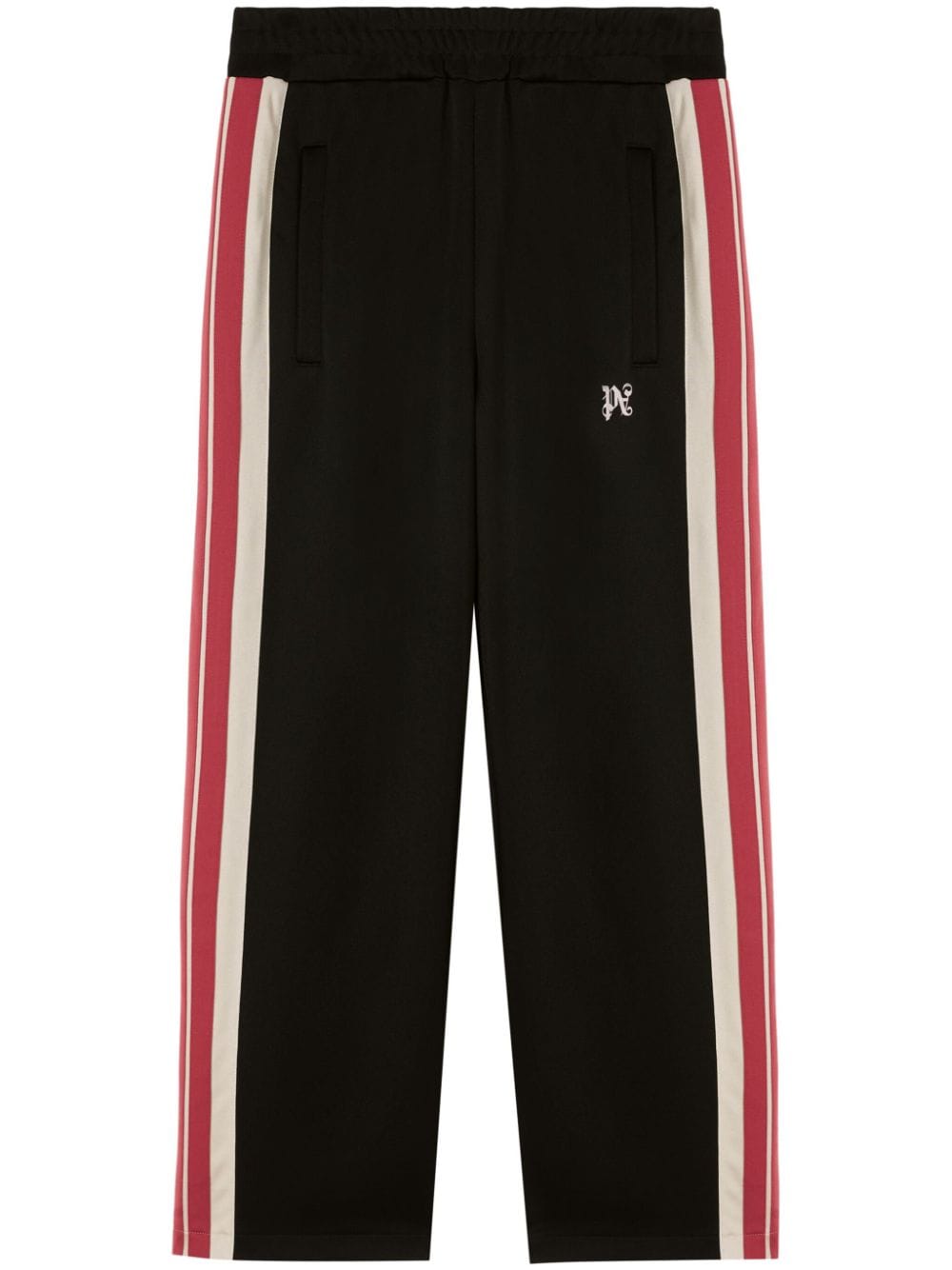 Palm Angels monogram-embroidered track pants - Black von Palm Angels