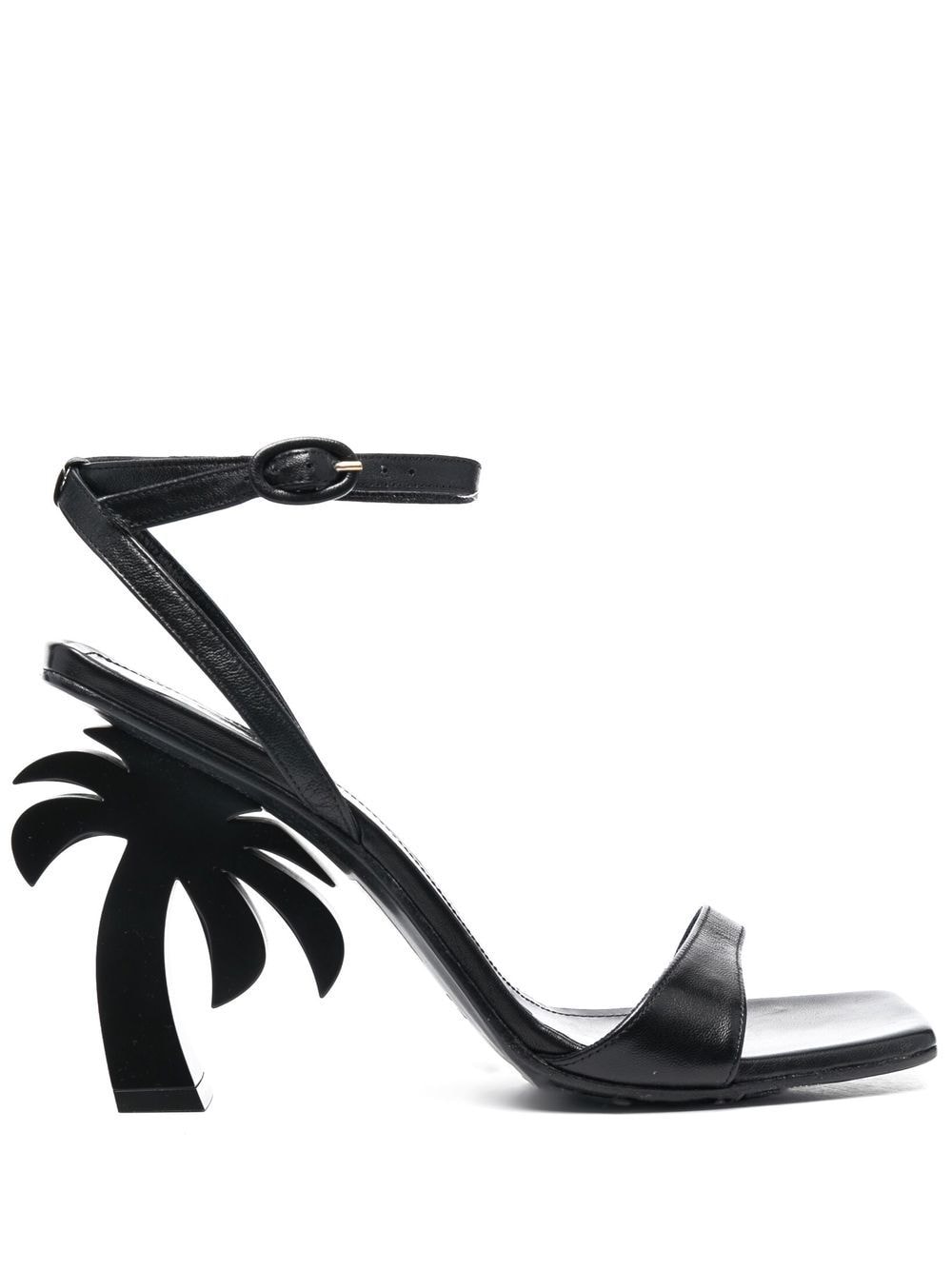 Palm Angels palm-heel open-toe sandals - Black von Palm Angels