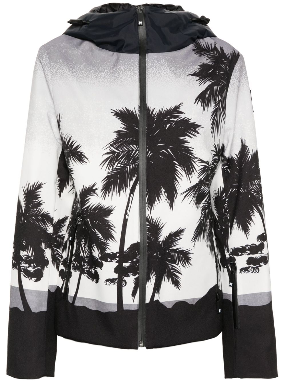 Palm Angels Palms hooded ski jacket - Grey von Palm Angels