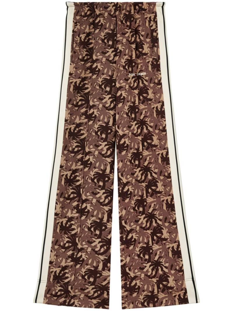 Palm Angels palm tree-print track pants - Brown von Palm Angels