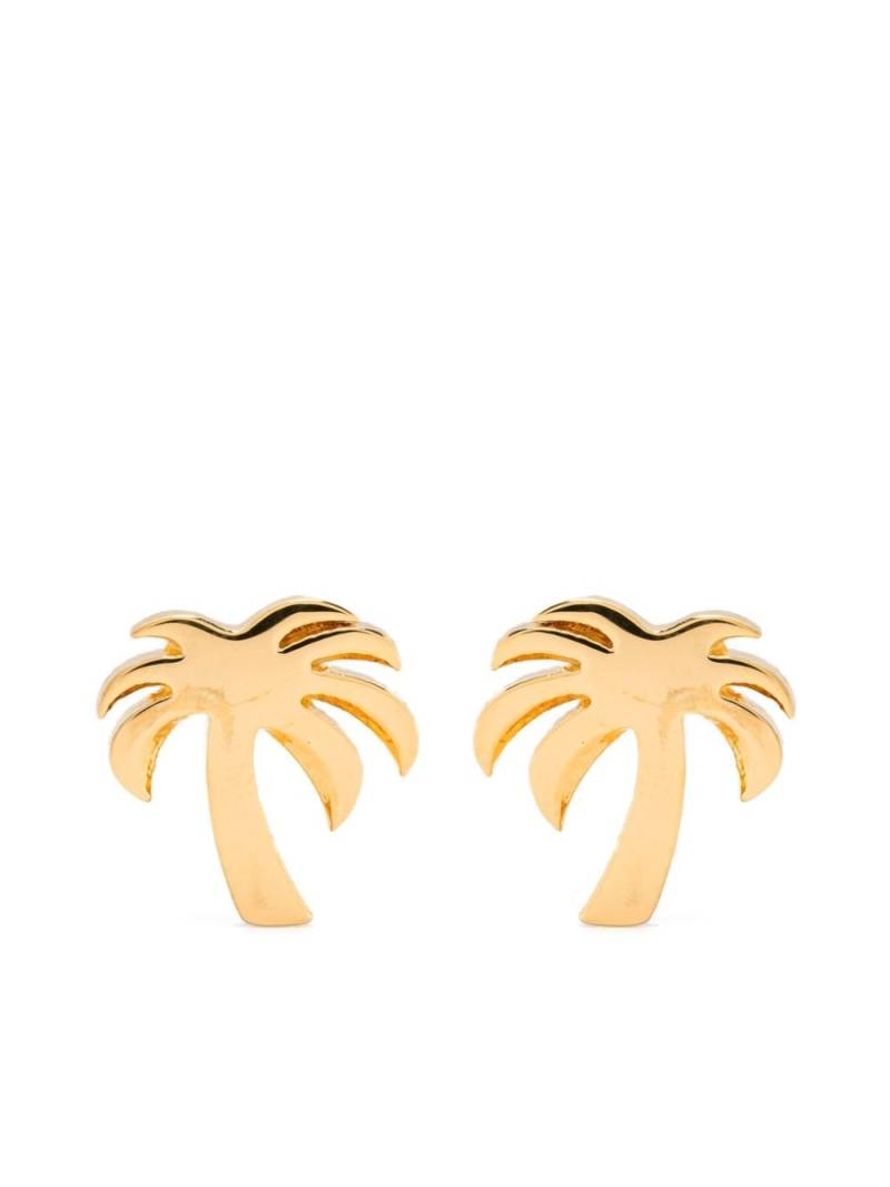 Palm Angels palm tree-shaped stud earrings - Gold von Palm Angels