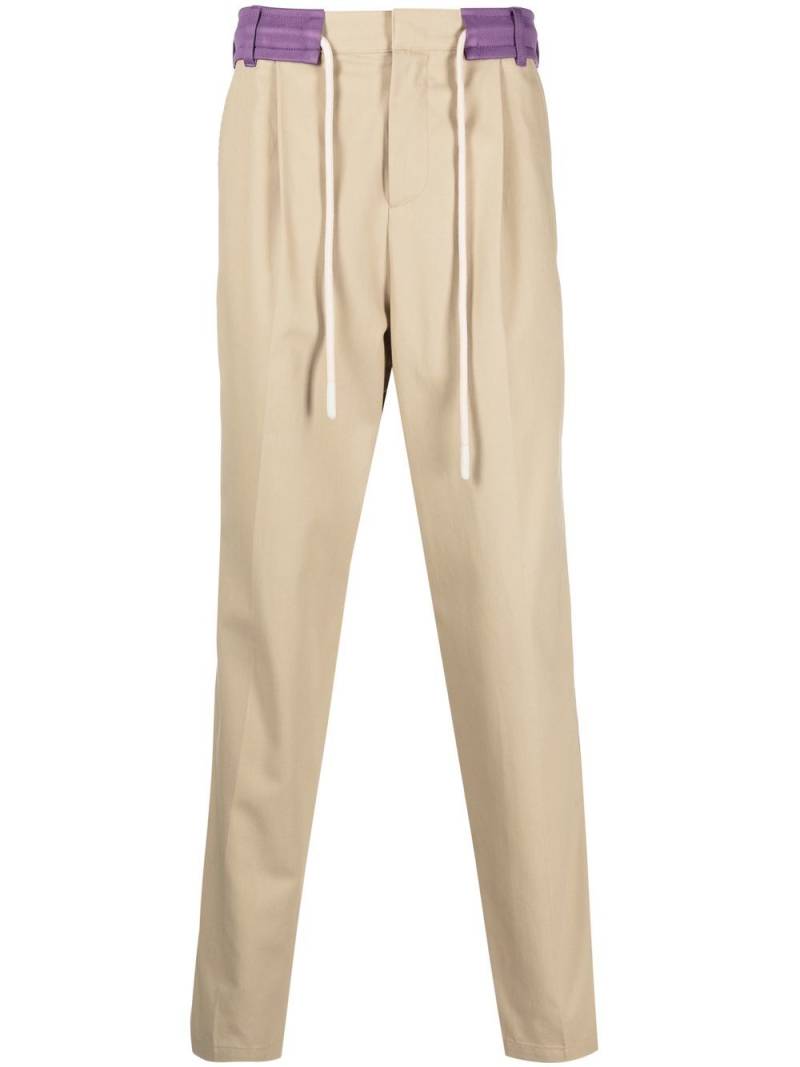 Palm Angels side-stripe trousers - Neutrals von Palm Angels