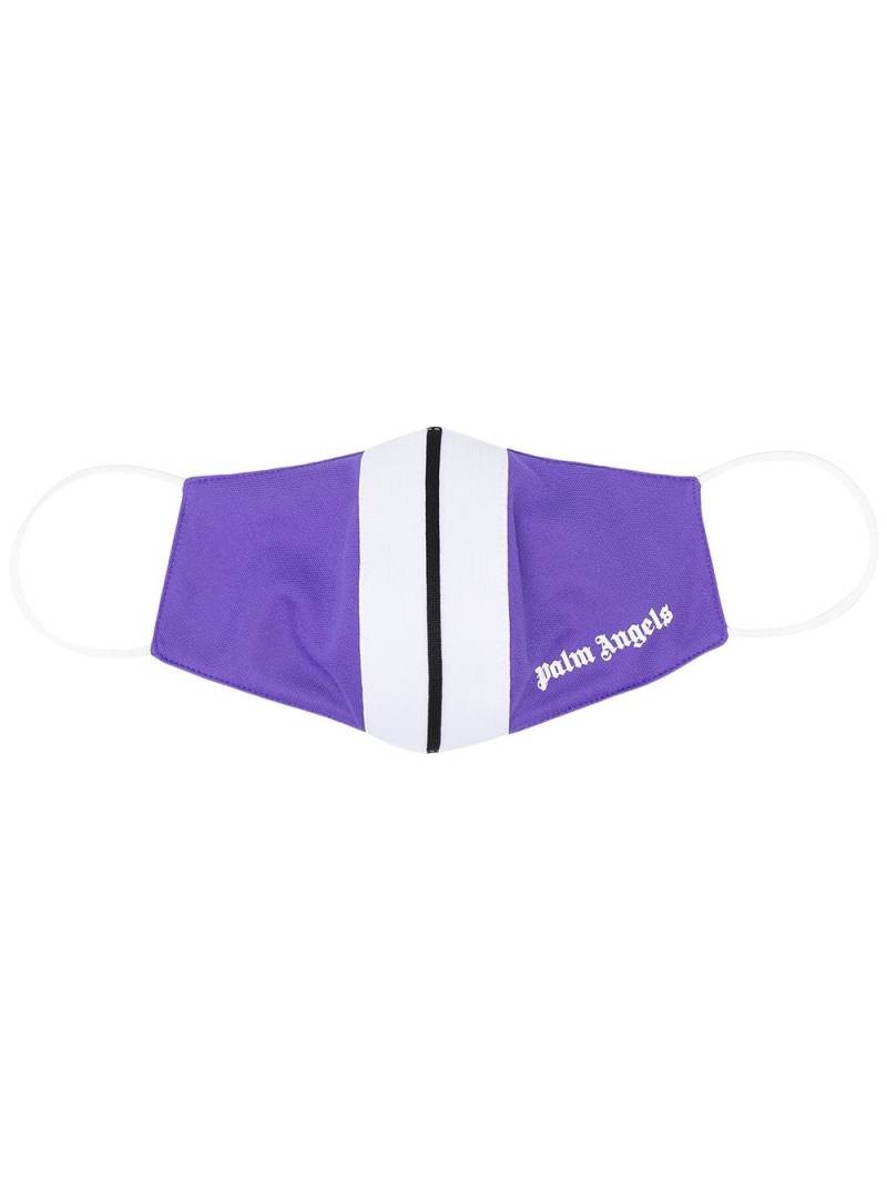 Palm Angels stripe detail face mask - Purple von Palm Angels