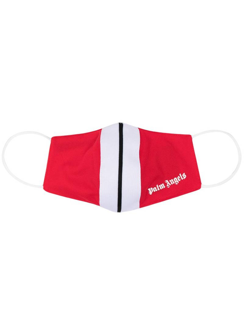 Palm Angels stripe detail face mask - Red von Palm Angels