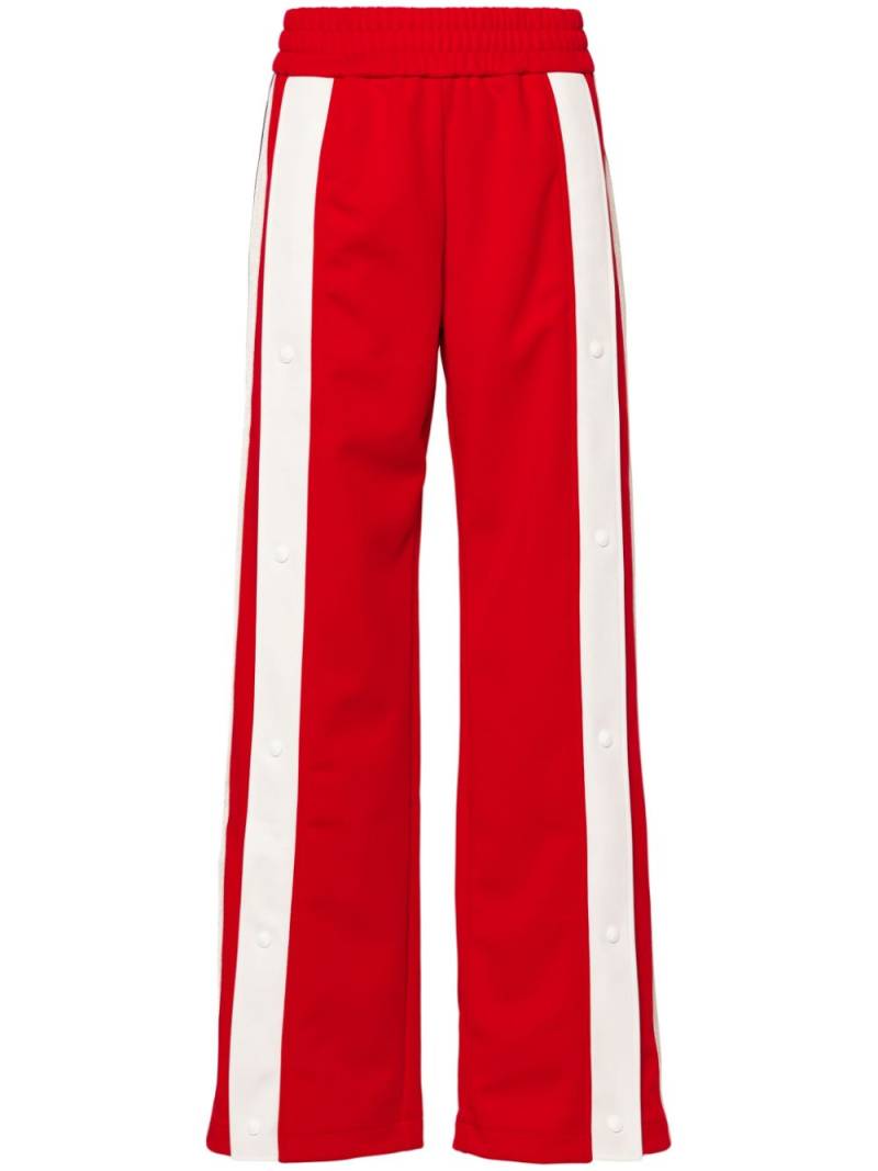 Palm Angels stripe-detail track pants - Red von Palm Angels