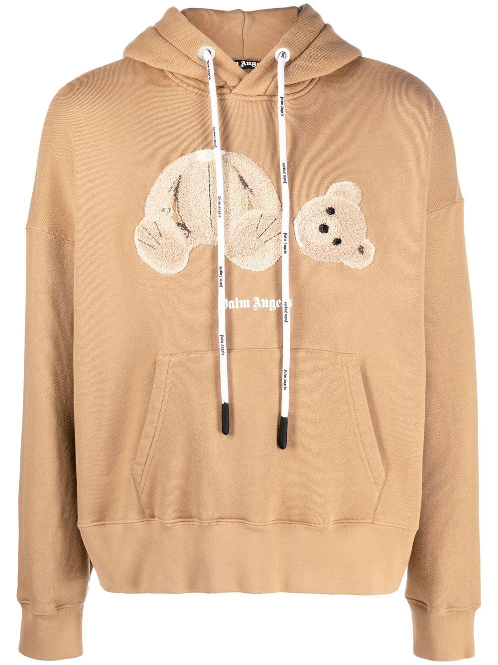 Palm Angels teddy bear print hoodie - Brown von Palm Angels