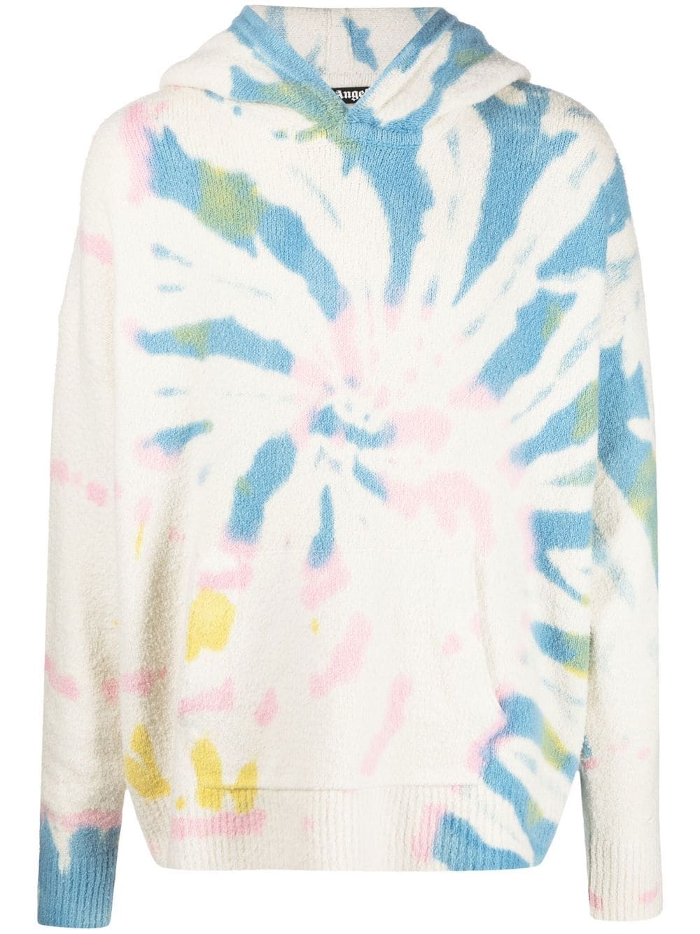 Palm Angels tie-dye-print hoodie - Neutrals von Palm Angels