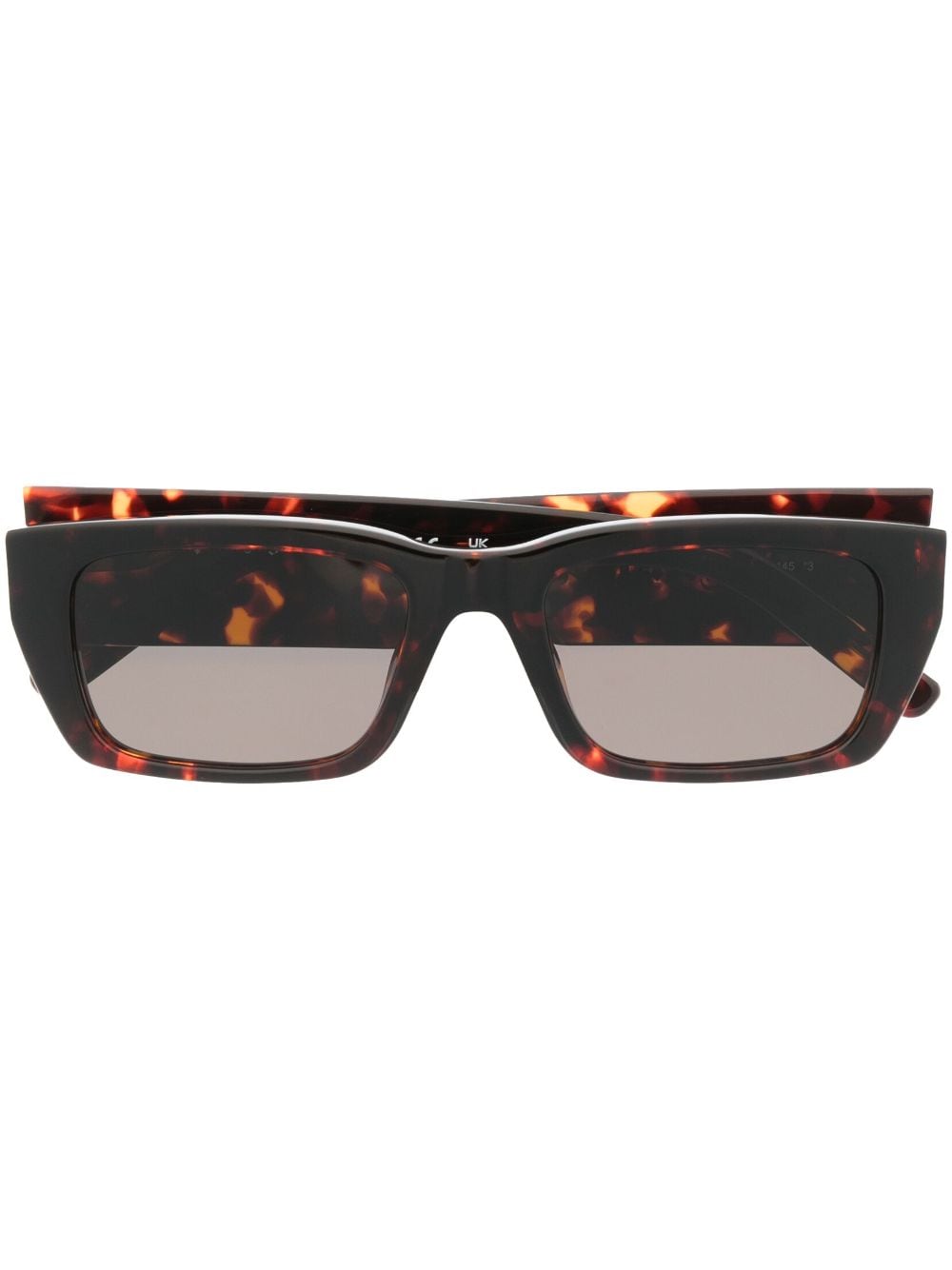 Palm Angels Eyewear tortoiseshell-effect square-frame sunglasses - Brown von Palm Angels Eyewear