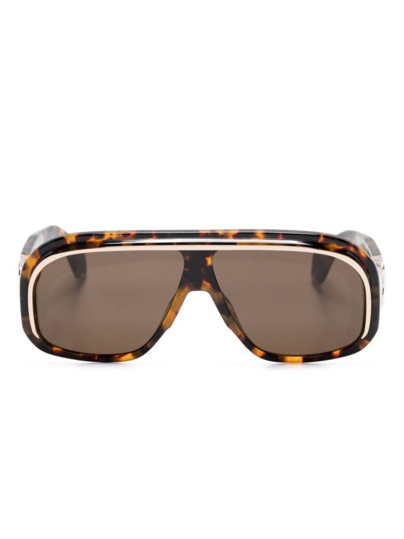 Palm Angels Eyewear tortoiseshell pilot-frame sunglasses - Brown von Palm Angels Eyewear